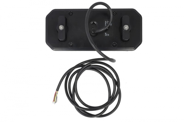 Stop spate stanga (LED, 12/24V, cu intermitent, cu far ceață, lumina de marșarier, cu stop, lumină de parcare, cu iluminare placuta, reflector, indicator dinamic, lungime cablu: 2m) [2]