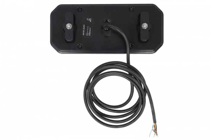Stop spate stanga (LED, 12/24V, cu intermitent, cu far ceață, lumina de marșarier, cu stop, lumină de parcare, cu iluminare placuta, reflector, indicator dinamic, lungime cablu: 2m) [2]