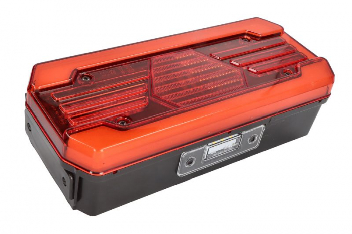 Stop spate stanga (LED, 12/24V, cu intermitent, cu far ceață, lumina de marșarier, cu stop, lumină de parcare, cu iluminare placuta, reflector, lungime cablu: 2m) [3]
