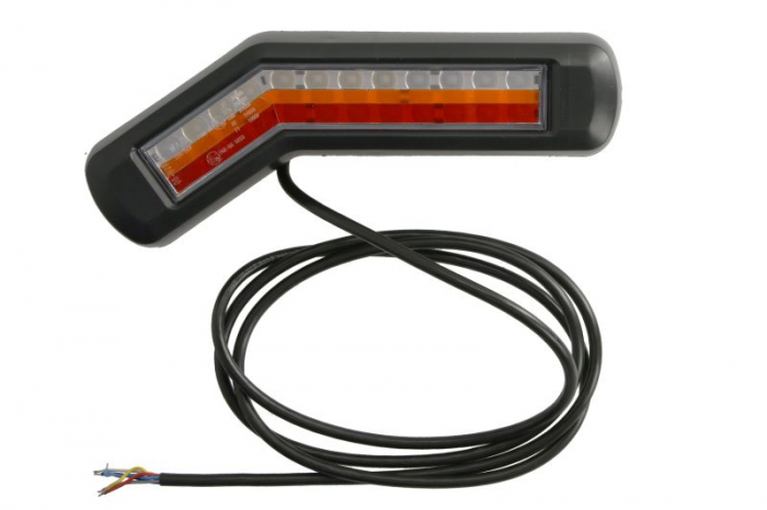 Stop spate stanga (LED, 12 24V, cu intermitent, cu far ceata, lumina de marsarier, cu stop, lumina de parcare, fara proiector, lungime cablu: 0,2m, 269x109 62x47,7mm)
