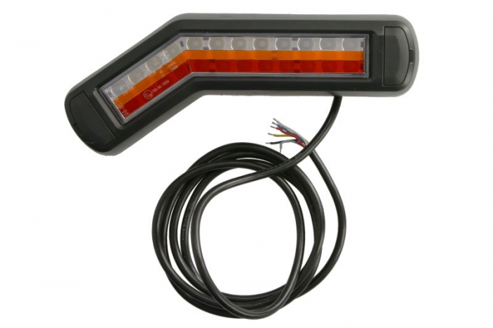 Stop spate stanga (LED, 12 24V, cu intermitent, cu far ceata, lumina de marsarier, cu stop, lumina de parcare, fara proiector, semnalizator dinamic, lungime cablu: 0,2m, 269x109 62x47,7mm)