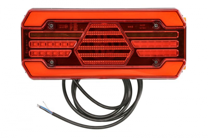Stop spate stanga (LED, 12 24V, cu intermitent, cu far ceata, lumina de marsarier, cu stop, lumina de parcare, reflector lungime cablu: 2m)