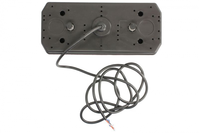Stop spate stanga (LED, 12/24V, cu intermitent, cu far ceață, lumina de marșarier, cu stop, lumină de parcare, reflector triunghiular, lungime cablu: 2m) [2]