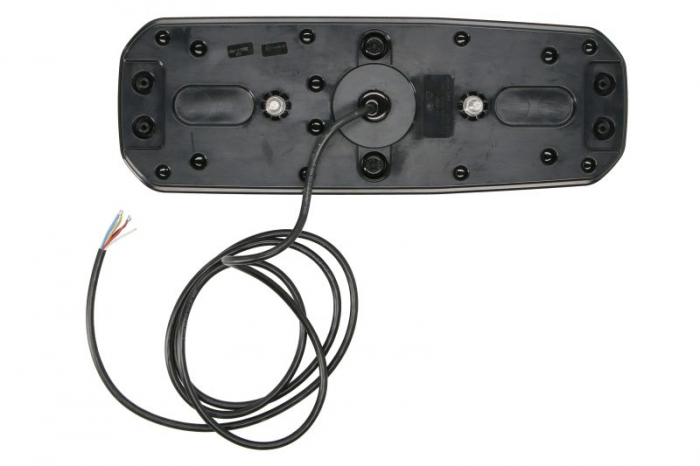 Stop spate stanga (LED, 12/24V, cu intermitent, cu far ceață, lumina de marșarier, cu stop, lumină de parcare, reflector triunghiular, semnalizator dinamic, lungime cablu: 2m) [2]