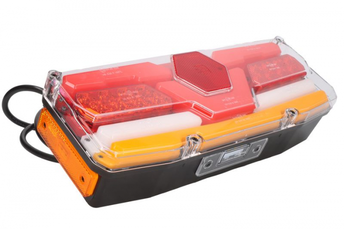 Stop spate stanga (LED, 12/24V, cu intermitent, cu far de ceață, lumina de marșarier, cu stop, lumină de parcare, cu iluminare placuta, reflector, cu lampă cu braț prelungitor, indicator dinamic) [3]