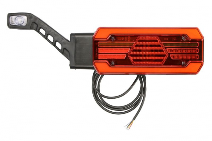 Stop spate stanga (LED, 12 24V, cu intermitent, cu far de ceata, lumina de marsarier, cu stop, lumina de parcare, reflector, cu lampa cu brat prelungitor, lungime cablu: 2m)