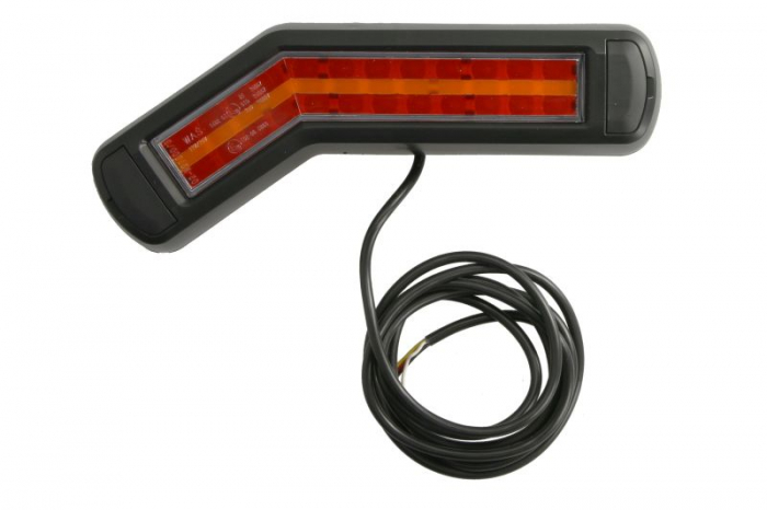 Stop spate stanga (LED, 12 24V, cu intermitent, cu stop, lumina de parcare, fara proiector, indicator dinamic, lungime cablu: 0,2m, 269x109 62x47,7mm)