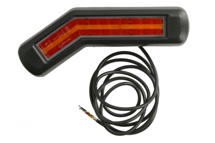 Stop spate stanga (LED, 12 24V, cu intermitent, cu stop, lumina de parcare, fara proiector, indicator dinamic, lungime cablu: 0,2m, 269x109 62x47,7mm)