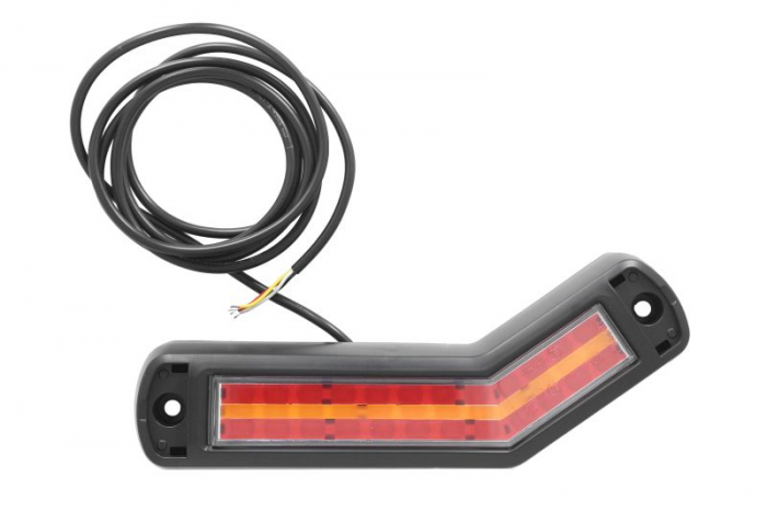 Stop spate stanga (LED, 12 24V, cu intermitent, cu stop, lumina de parcare, fara proiector, lungime cablu: 0,2m, 269x109 62x47,7mm)
