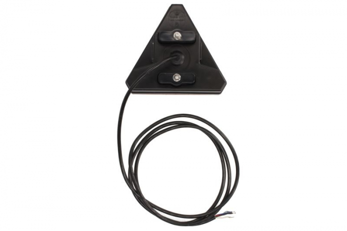Stop spate stanga (LED, 12/24V, cu intermitent, lumina de marșarier, cu stop, lumina de parcare, cu iluminare placuta, reflector triunghiular, lungime cablu: 0,2m, 163x143x75mm) [2]