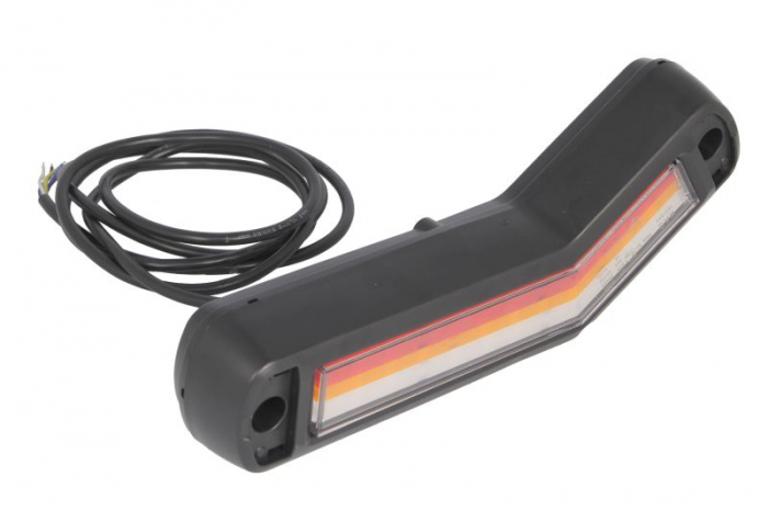 Stop spate stanga (LED, 12/24V, cu intermitent, lumina de marșarier, cu stop, lumina de parcare, fara proiector, lungime cablu: 0,2m, 269x109/62x47,7mm) [3]