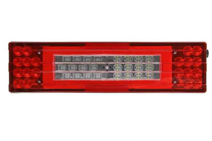 Stop spate stanga (LED, 24V, cu intermitent, cu far ceata, lumina de marsarier, cu stop, lumina de parcare, cu iluminare placuta, reflector ) potrivit MERCEDES
