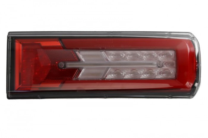 Stop spate stanga (LED, 24V, cu intermitent, cu far ceata, lumina de marsarier, cu stop, lumina de parcare, cu iluminare placuta, reflector ) potrivit MERCEDES ACTROS MP4   MP5, ANTOS 03.00-