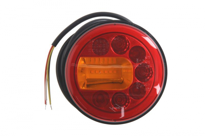 Stop spate stanga LUNA (LED, 12 24V, cu intermitent, cu stop, lumina de parcare, lungime cablu: 1,5m, fi121mm)