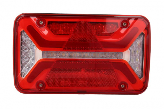 Stop spate stanga MULTILED III (LED, 12 24V, cu intermitent, cu far de ceata, marsarier, cu stop, lumina de parcare, reflector triunghiular, conector: ASS2 7PIN) potrivit ADR