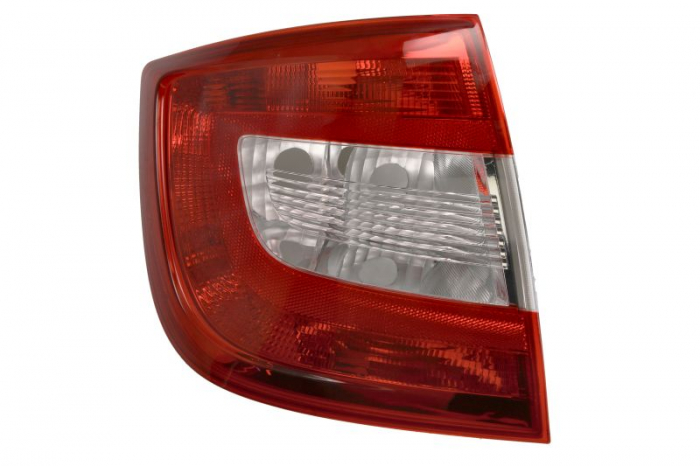 Stop spate stanga (P21 4W P21W W3W, culoare sticla rosu, cu lumina de ceata) potrivit SKODA RAPID Liftback 07.12-03.22