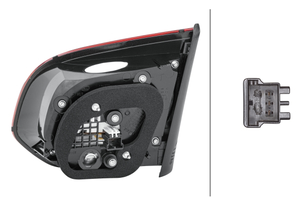 Stop spate Stanga (partea interioara, LED/W16W) potrivit VW GOLF VI 10.08-05.16 [4]