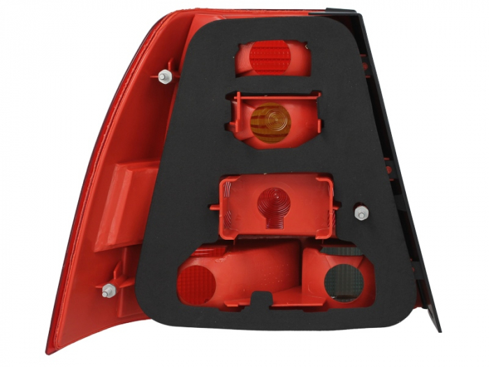 Stop tripla lampa spate dreapta (Semnalizator portocaliu, culoare sticla: rosu) VW BORA LIMUZINA/COMBI 1998-2005 [2]