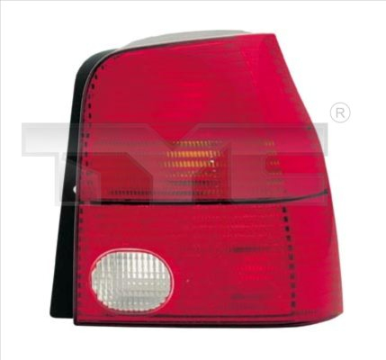 Stop tripla lampa spate dreapta (Semnalizator portocaliu, culoare sticla: rosu) VW LUPO HATCHBACK 1998-2005