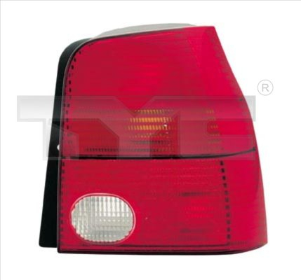Stop tripla lampa spate stanga (Semnalizator portocaliu, culoare sticla: rosu) VW LUPO HATCHBACK 1998-2005