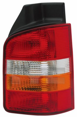 Stop tripla lampa spate stanga (Semnalizator portocaliu, culoare sticla: rosu) VW TRANSPORTER BUS CAROSERIE 2003-2009