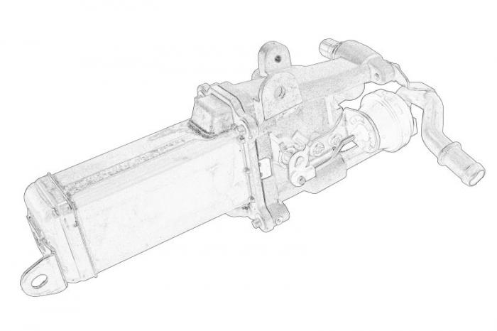 Supapa EGR (cu radiator) potrivit NISSAN INTERSTAR, NV400; OPEL MOVANO B; RENAULT MASTER III 2.3D 02.10- [2]