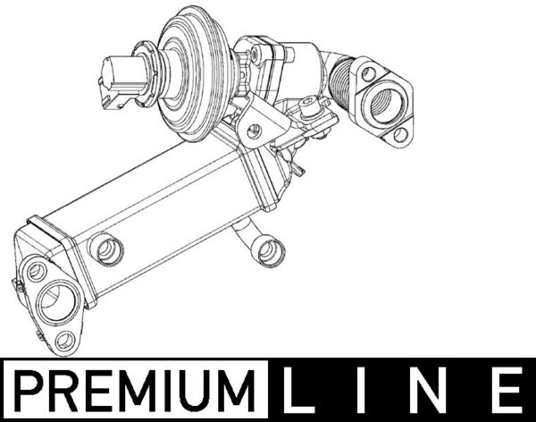 Supapa EGR (modul cu calorifer) potrivit BMW 1 (E81), 1 (E82), 1 (E87), 1 (E88), 3 (E90), 3 (E91) 2.0D 06.04-12.13