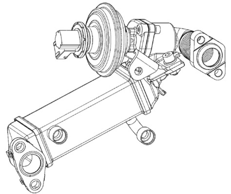 Supapa EGR (modul cu calorifer) potrivit BMW 1 (E81), 1 (E82), 1 (E87), 1 (E88), 3 (E90), 3 (E91) 2.0D 06.04-12.13 [2]
