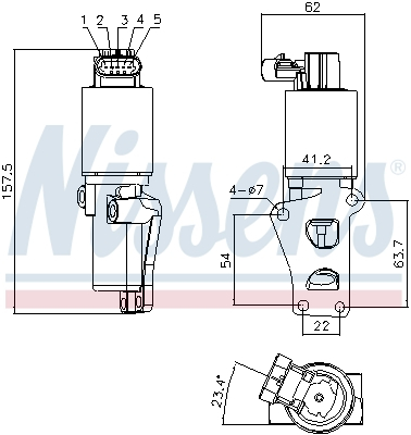 Supapa EGR OPEL ASTRA G, ASTRA G CLASSIC, ASTRA H, ASTRA H GTC, MERIVA A, VECTRA C, VECTRA C GTS, ZAFIRA B 1.6 intre 2000-2012 [3]