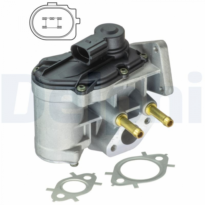 Supapa EGR potrivit AUDI A3; SKODA OCTAVIA II; VW EOS, GOLF PLUS V, GOLF V, JETTA III, PASSAT B6, POLO, TOURAN 1.4 1.6 02.02-10.10