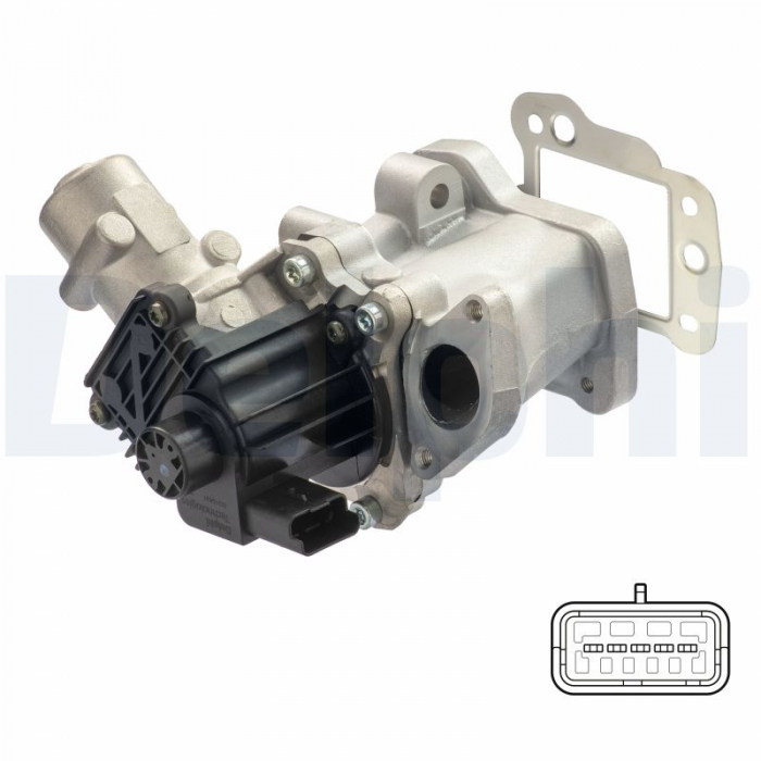 Supapa EGR potrivit CITROEN C5 II, C5 III, C6, C8, C-CROSSER, C-CROSSER ENTERPRISE; FIAT ULYSSE; FORD GALAXY II, GALAXY MK II, MONDEO IV, S-MAX; LANCIA PHEDRA 2.0D/2.2D 06.02- [4]