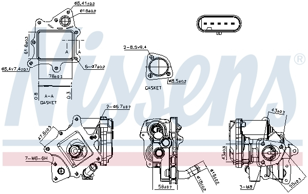 Supapa EGR potrivit CITROEN JUMPER II; FIAT DUCATO; PEUGEOT BOXER 2.3D 3.0D 04.06-