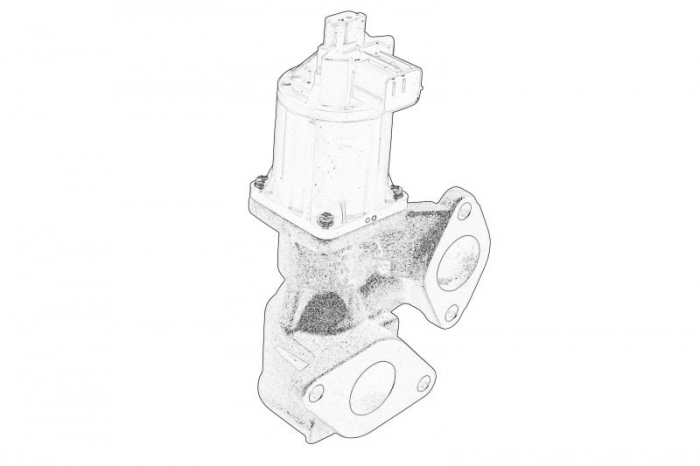 Supapa EGR potrivit ISUZU D-MAX; RODEO potrivit ISUZU D-MAX I, D-MAX II 4JJ1E4C-L-4JK1-TC 01.07-12.18