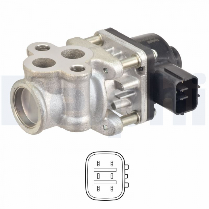 Supapa EGR potrivit OPEL AGILA; SUZUKI ALTO VII, SPLASH 1.0-1.2LPG 01.08- [3]