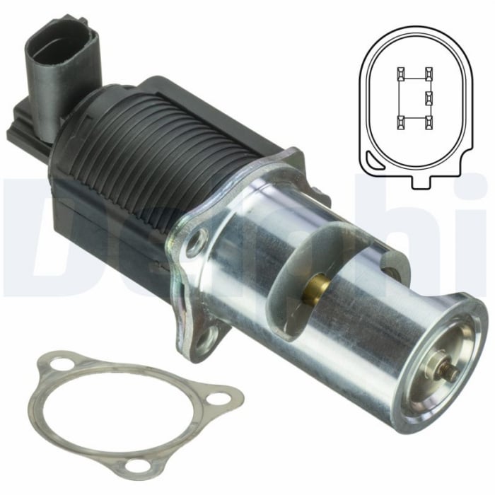 Supapa EGR potrivit OPEL MOVANO A, VIVARO A; RENAULT AVANTIME, ESPACE III, ESPACE IV, LAGUNA II, MASTER II, TRAFIC II, VEL SATIS 2.2D 2.5D 07.00-