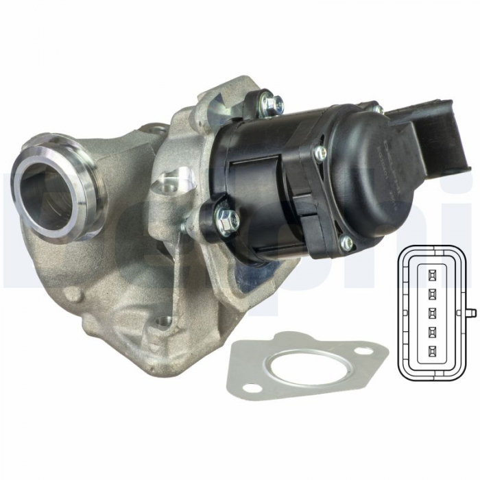 Supapa EGR potrivit VOLVO C30, S40 II, S80 II, V50, V70 III; CITROEN BERLINGO MULTISPACE, BERLINGO MINIVAN, C4, C4 I, C4 PICASSO I, C5 III, JUMPY II, XSARA PICASSO 1.4D 1.6 1.6D 11.01-