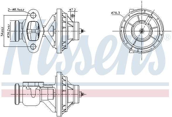 Supapa EGR potrivit VW CADDY III, CADDY III MINIVAN, GOLF V 1.9D 2.0D 10.03-08.10