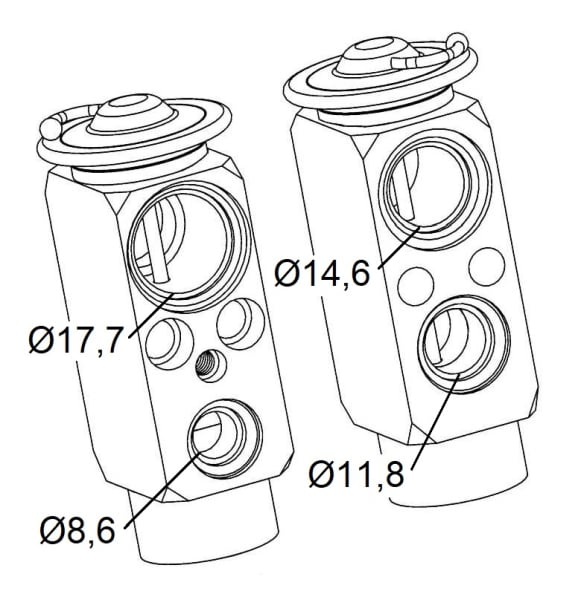 Supapa expansiune clima Ford Seat VW 86-90 Escort IV Escorta V VI 90 - Fiesta III, 89-95 Galaxy I, 95-00 Galaxy II 00 -