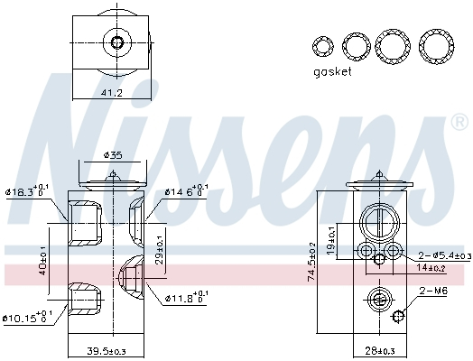 Supapa expansiune clima potrivit DACIA LOGAN II, LOGAN MCV II, SANDERO II; RENAULT CAPTUR I, CLIO IV, KAPTUR, LOGAN STEPWAY II, SANDERO STEPWAY II, THALIA III 0.9-1.6 10.12-