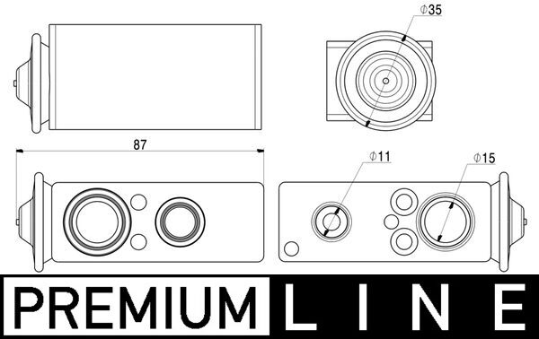 Supapa expansiune climatizare potrivit CITROEN C5 III, C6 1.6-3.0D 09.05-05.17