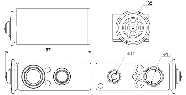 Supapa expansiune climatizare potrivit CITROEN C5 III, C6 1.6-3.0D 09.05-05.17 [2]