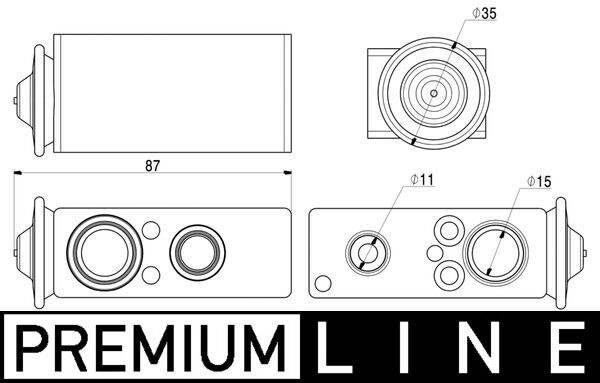 Supapa expansiune climatizare potrivit DS DS 5; CITROEN DS5; PEUGEOT 3008 I, 5008, 5008 I 1.2-2.0DH 06.09-12.18