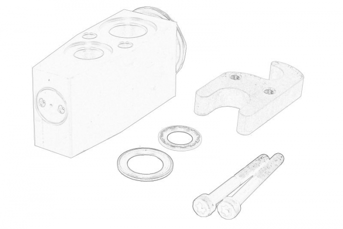 Supapa expansiune climatizare potrivit FORD C-MAX II, FOCUS III, FOCUS III/KOMBI, GRAND C-MAX, KUGA II, TRANSIT CONNECT, TRANSIT CONNECT V408/MINIVAN 1.0-Electric 04.10- [2]