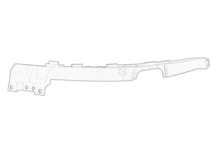 Suport bara fata (partea stanga, sub far, plastic) OPEL INSIGNIA intre 2008-2013