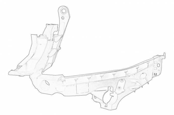 Suport far stanga (partea inferioara, plastic) AUDI A4 intre 2007-2016