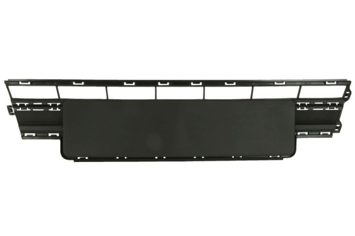 Suport numar inmatriculare Fata CARAVELLE MULTIVAN, plastic, negru potrivit VW CALIFORNIA T6 CAMPER, MULTIVAN T6, TRANSPORTER T6, TRANSPORTER T6   CARAVELLE T6 04.15-08.24
