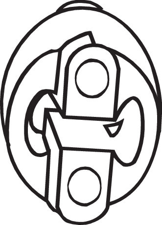 Suport sistem esapament potrivit ALFA ROMEO 147, 156; FIAT 500, DOBLO/MINIVAN, FIORINO/MINIVAN, MULTIPLA, PANDA, PUNTO, STILO; FORD MONDEO III; HYUNDAI ACCENT III, GETZ, I10 I 1.1-3.0D 06.86- [2]