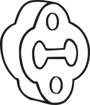 Suport sistem esapament potrivit DAIHATSU CUORE III, MOVE; MAZDA 323 C V, 323 F V, 323 F VI, 323 P V, 323 S V, 323 S VI, 5, 6, 626 V, CX-7, PREMACY; TOYOTA AURIS, AVENSIS 0.8-2.3 05.87-12.18 [2]