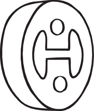 Suport sistem esapament potrivit HONDA CIVIC VIII 1.4/1.8 09.05-12.11 [2]