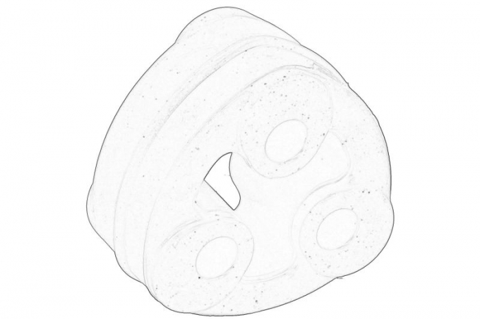 Suport sistem esapament potrivit ISUZU FORWARD F, GRAFTER, N (5TH GENERATION), N (6TH GENERATION), CAMPO, D-MAX I, TROOPER III; OPEL FRONTERA A 4BD1T-X22XE [1]